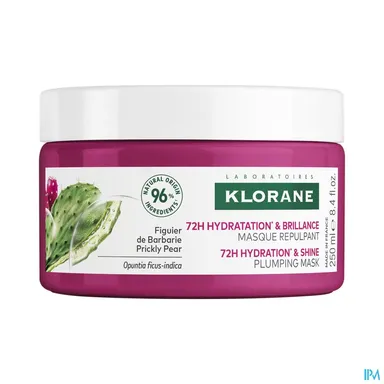 Klorane Cactusvijg Masker Hydratatie En Glans 250Ml