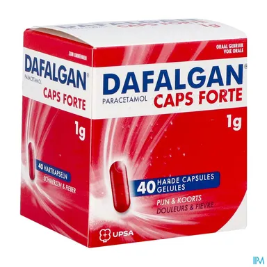 Dafalgan Caps Forte 1g 40 Capsules