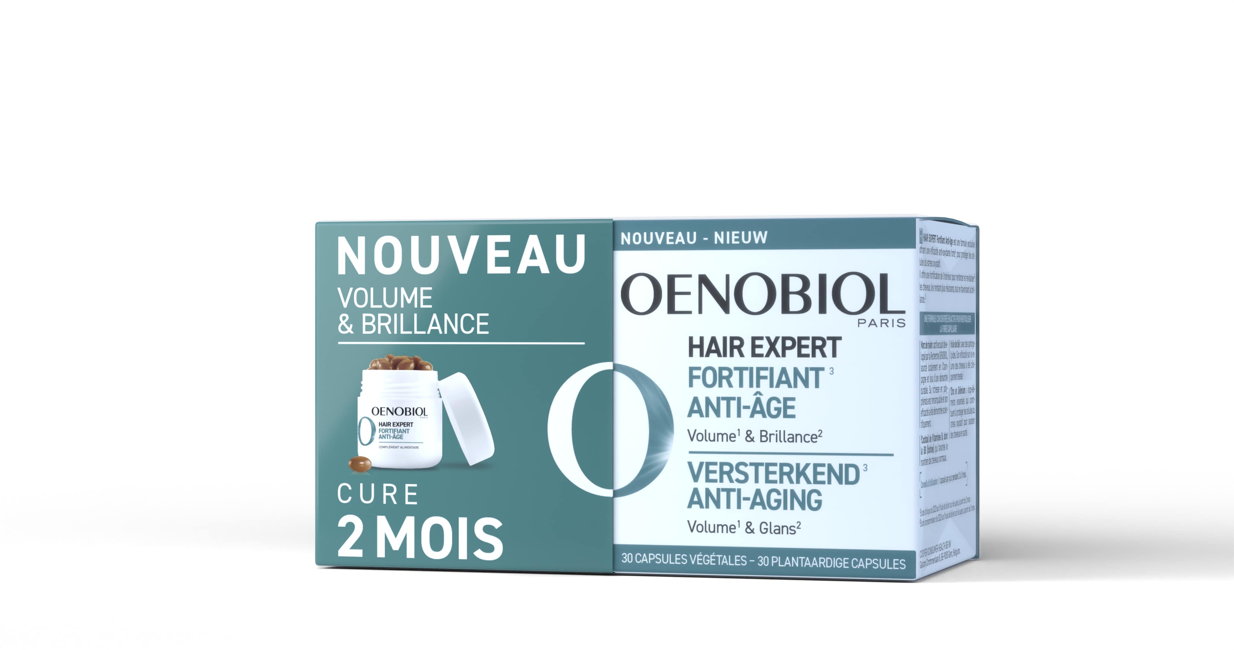 Oenobiol Hair Expert Fortifiant Anti-âge 2x30 Capsules - Vitamines ...