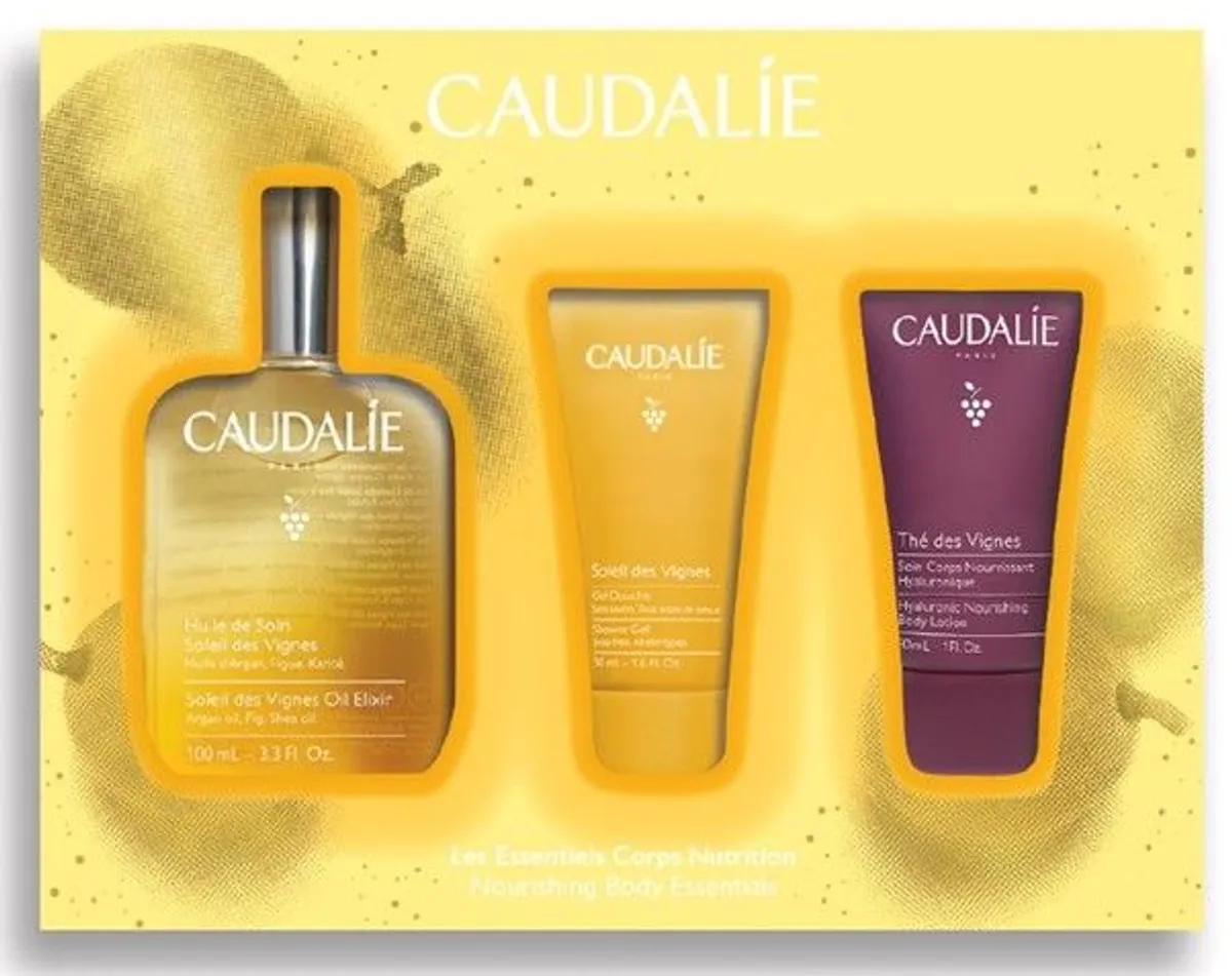 Caudalie Kerstgeschenkdoos Hydratatie Lichaam Soleil des Vignes 3 Producten