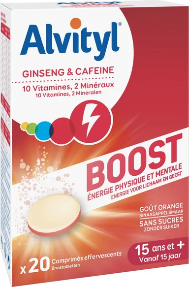 Alvityl Boost 20 Comprimés Effervescents