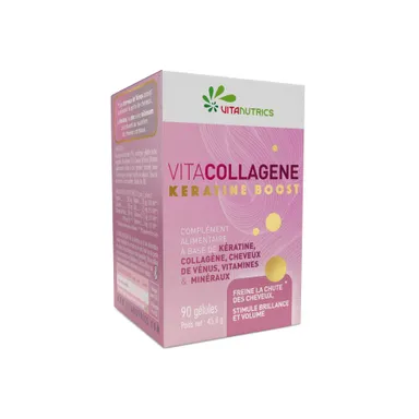 Vitanutrics Vitacollagène Keratine Boost 90 Gélules