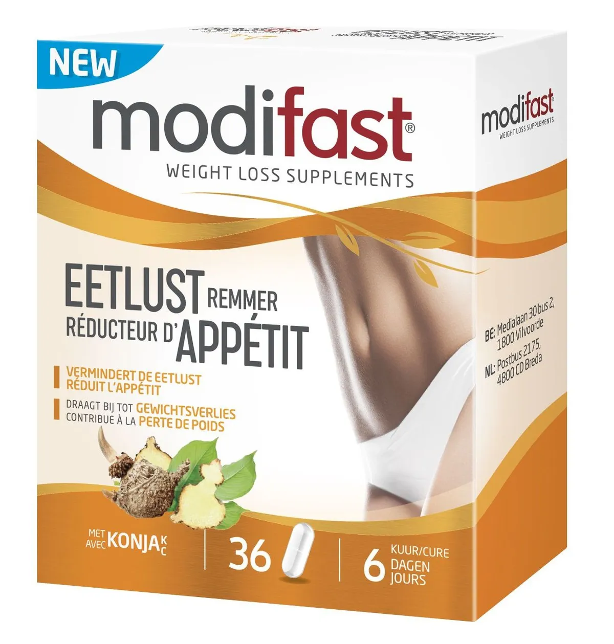 Modifast Réducteur d'Appétit 36 Gélules