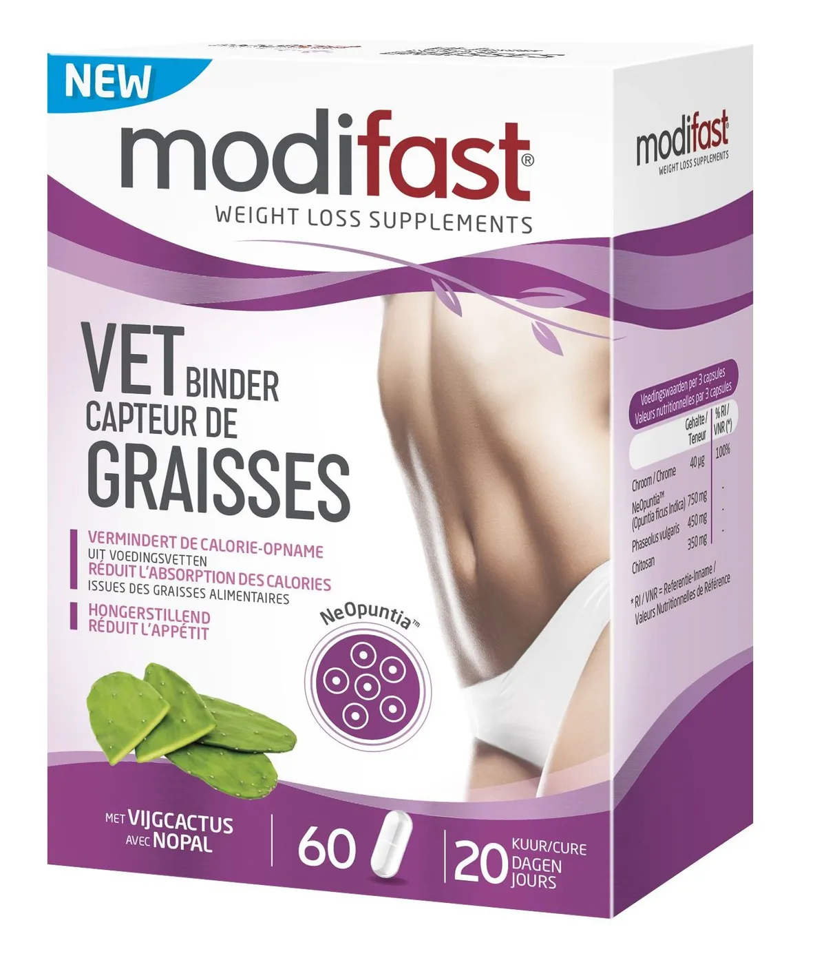 Modifast Capteur de Graisses 60 Gélules