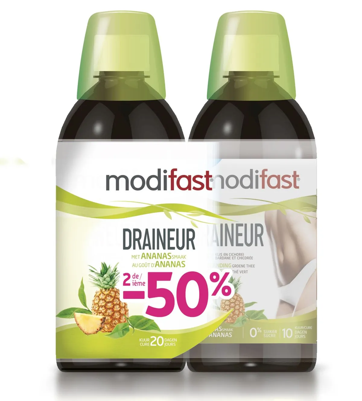 Modifast Draineur Détox 2x500ml (Promo duopack)