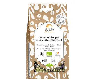 Aromaflor Kruidenthee Platte Buik Bio 75 g
