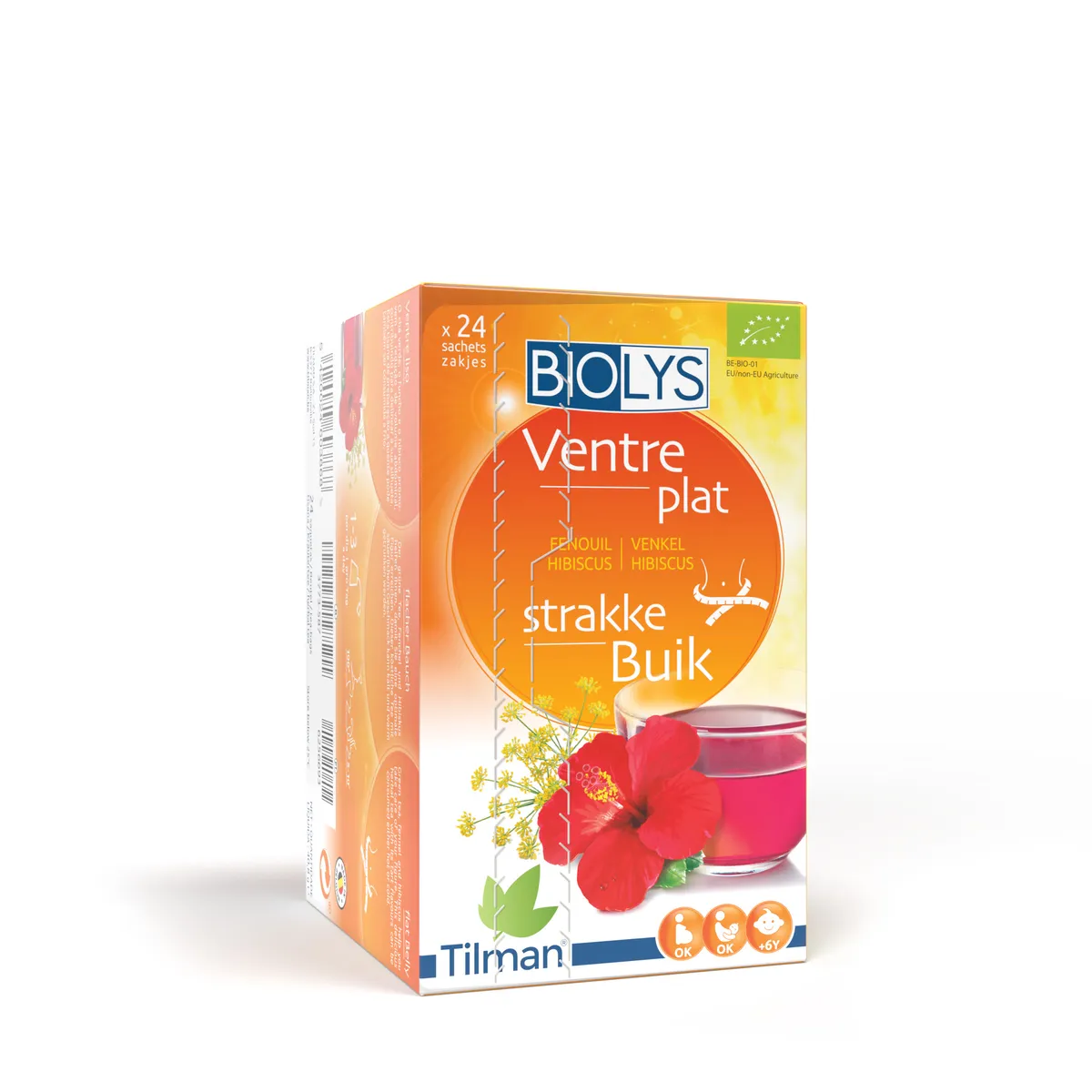 Biolys Venkel-hibiscusthee 24 Zakjes