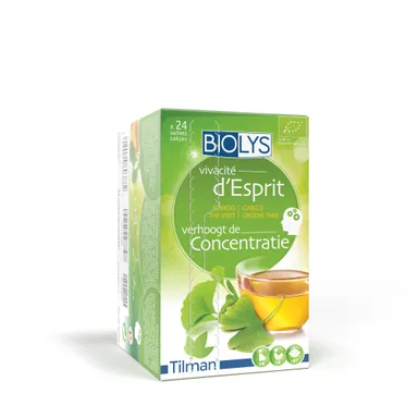 Biolys Ginkgo Thé Vert 24 Sachets
