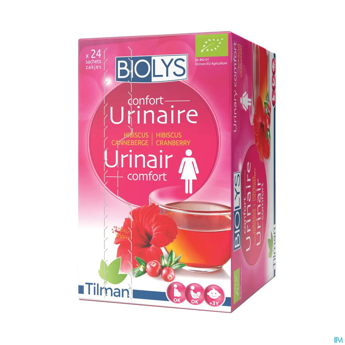 Biolys Urinair Comfort Hibiscus Veenbes 24 Zakjes