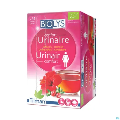 Biolys Urinair Comfort Hibiscus Veenbes 24 Zakjes