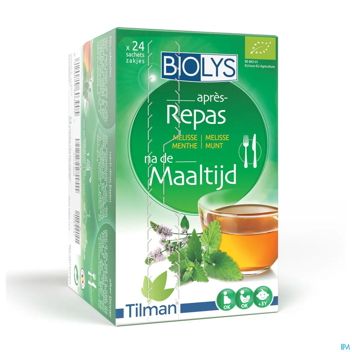 Biolys Melisse Munt 24 Zakjes