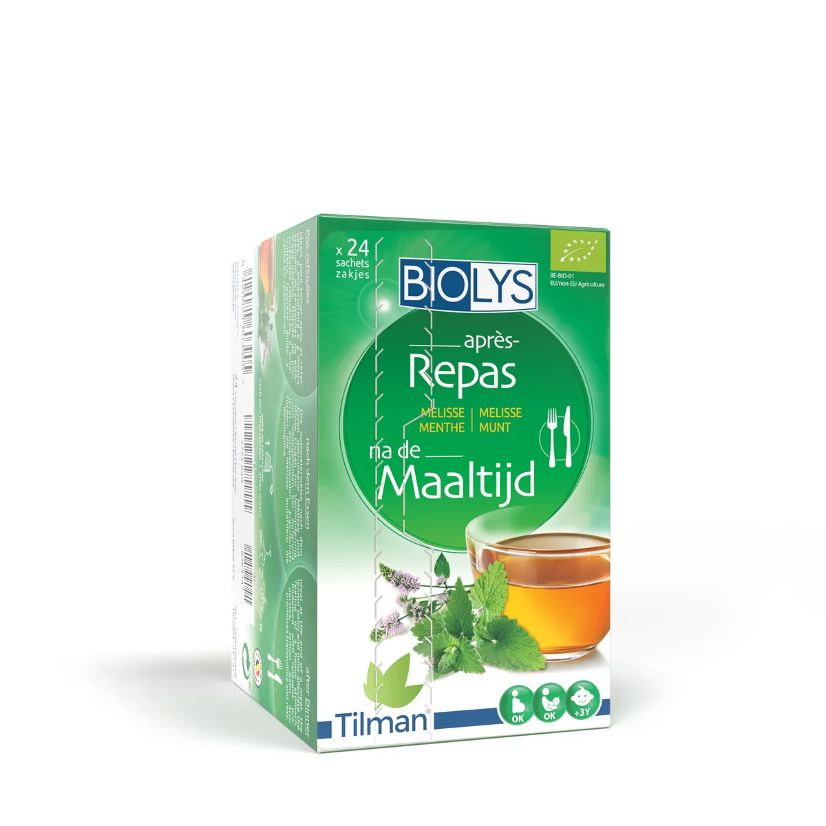 Biolys Melisse Munt 24 Zakjes