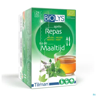 Biolys Melisse Munt 24 Zakjes