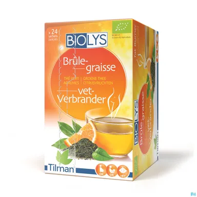Biolys Groene Thee Citrusfruit 24 Zakjes