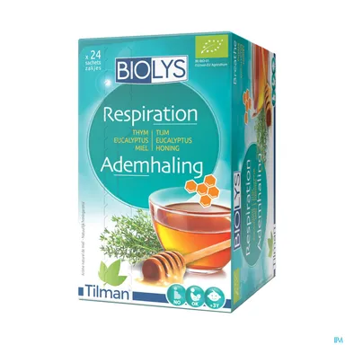 Biolys Thee Tijm Eucalyptus Honing 24 Zakjes