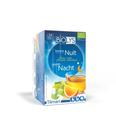 Biolys Thé Bonne Nuit Tilleul Oranger 24 Sachets