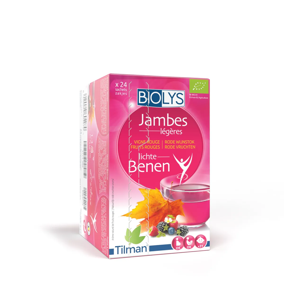 Biolys Vigne Rouge Fruits Rouges 24 Sachets