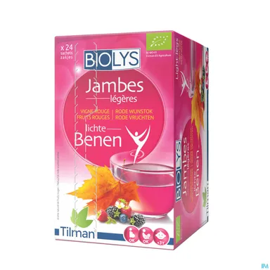 Biolys Rode Wijnstok Rode Vruchten 24 Zakjes