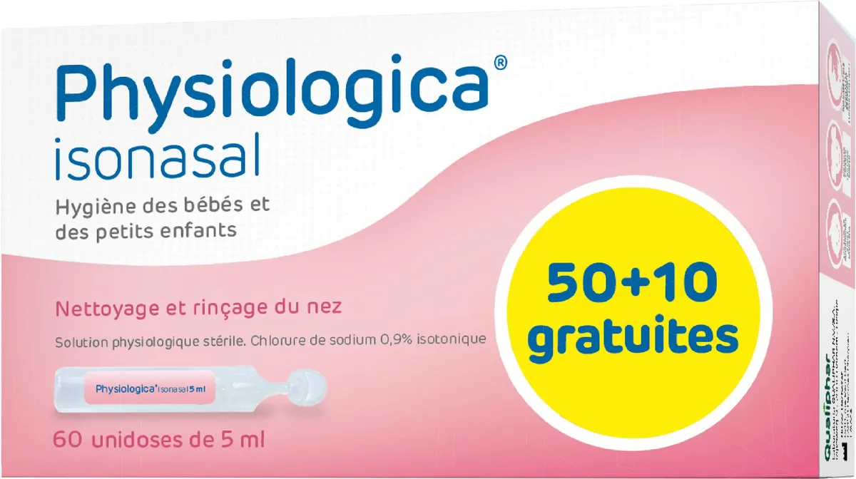 Physiologica Isonasal 50 Unidoses x 5ml (plus 10 gratuites)