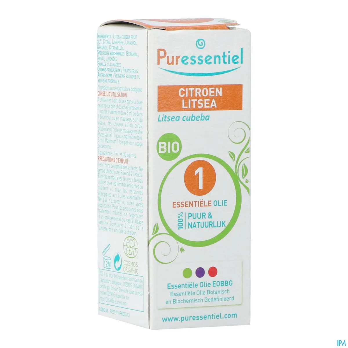 Puressentiel Bio Essentiële Olie Lychee Citroen 10ml