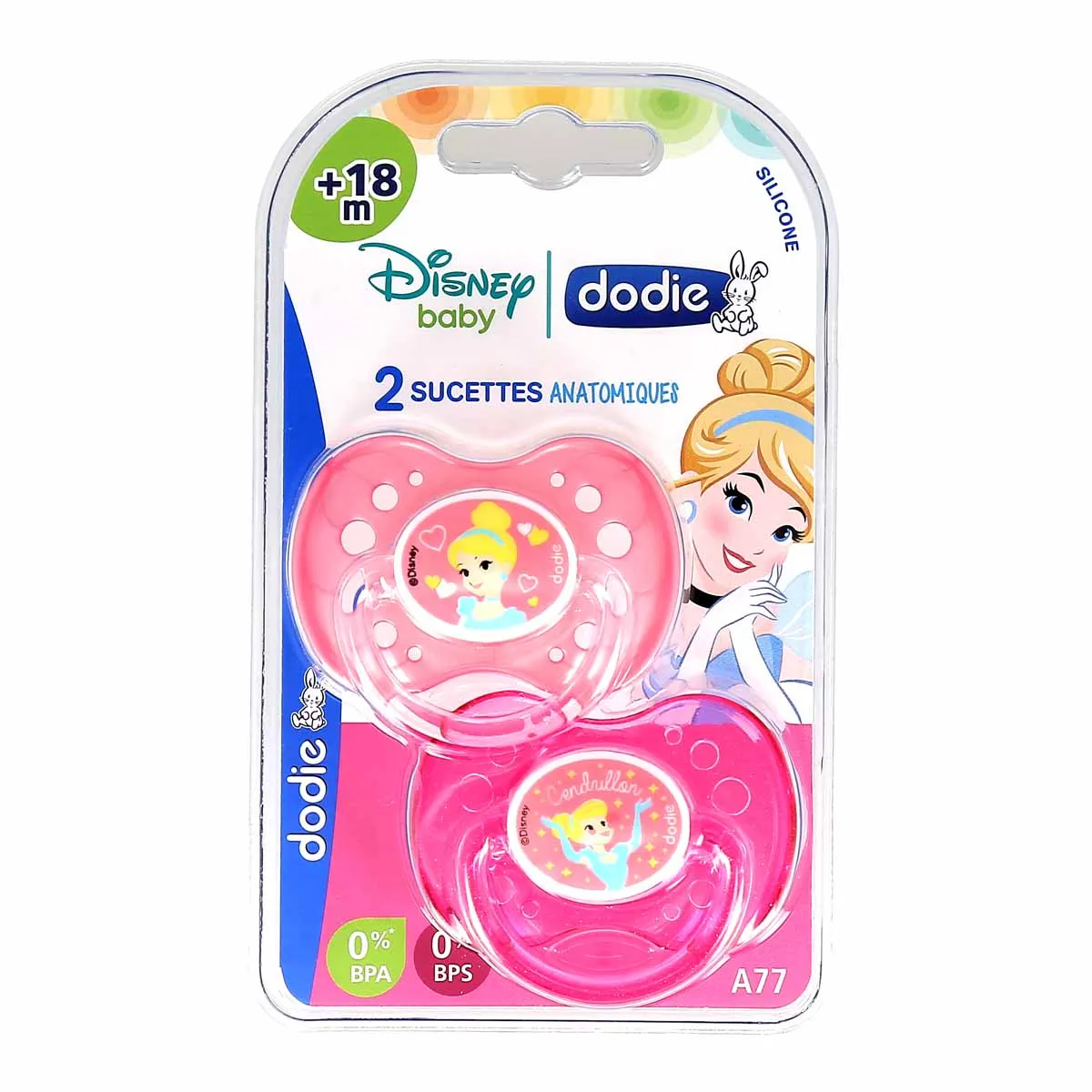 Dodie Anatomische Fopspenen Siliconen Disney Prinses +18m
