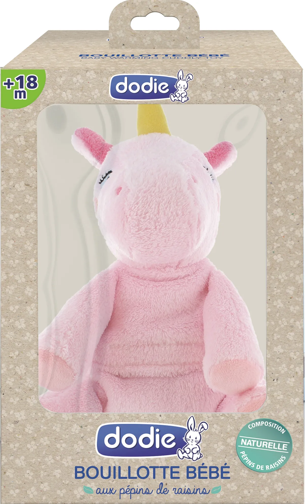 Dodie Bouillotte Graines Licorne +18M