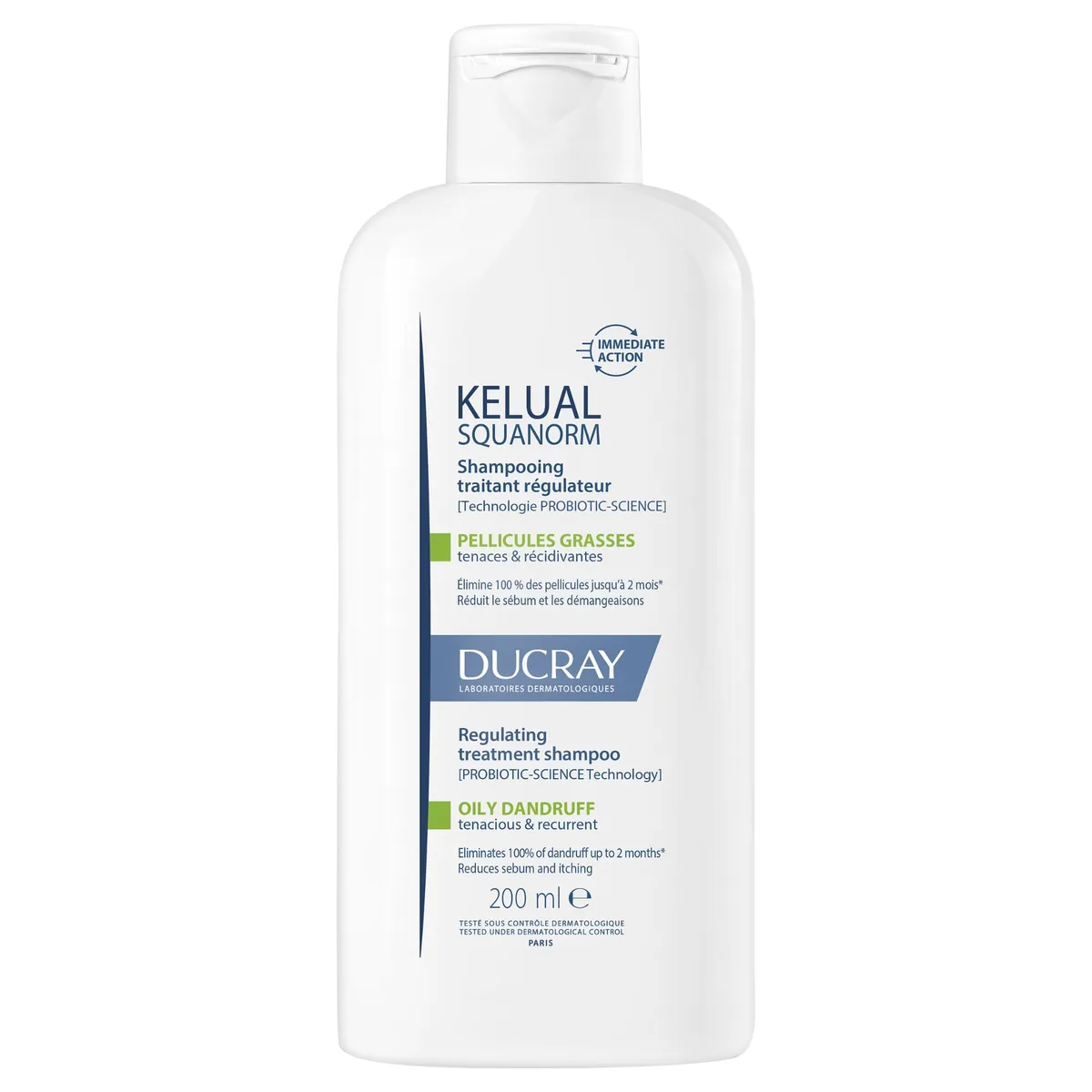 Ducray Kelual Squanorm Anti-Roos Verzorgende Shampoo Vette Schilfers 200Ml