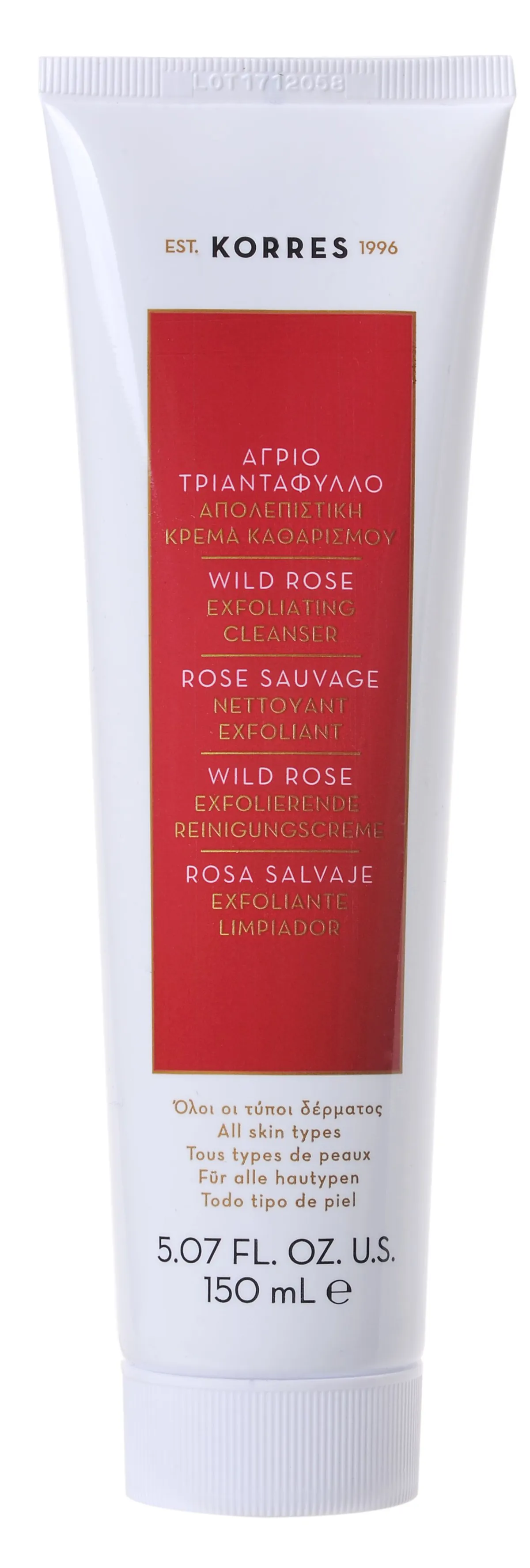 Korres Nettoyant Exfoliant Rose Sauvage 150ml