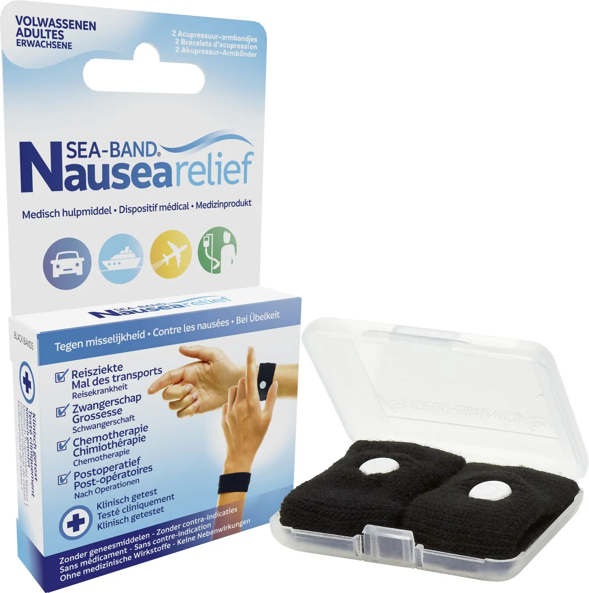 Sea Band 2 Bracelets Adultes Noir