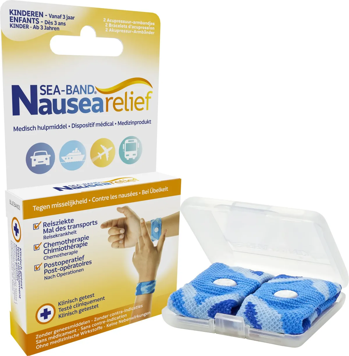 Sea Band Bande Poignet Enfant +6ans Bleu 2