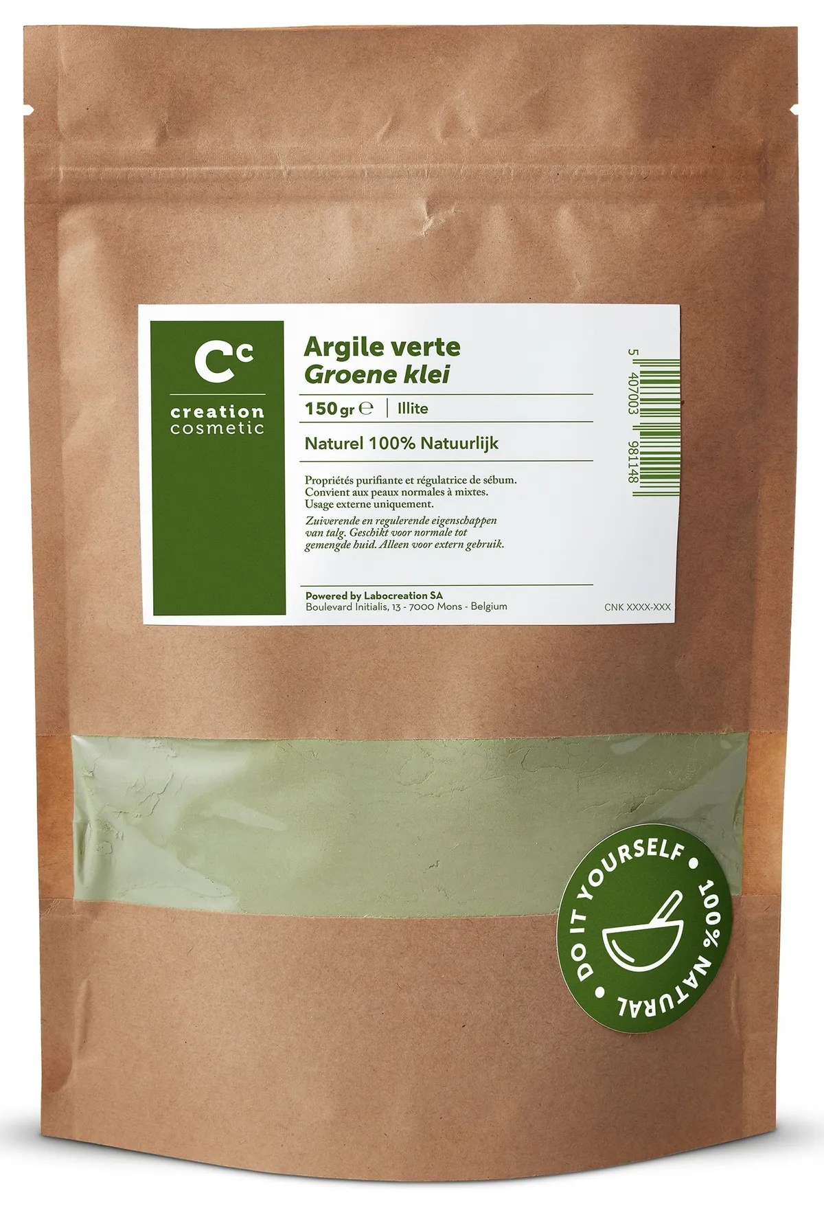 Creation Cosmetic Argile Verte Illite 150g