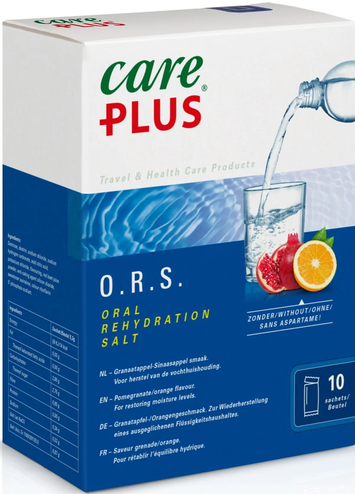 Care Plus Ors Pomegranate Orange Sachet 10x5,3g
