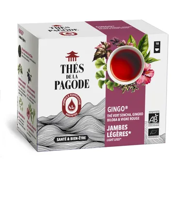 Thés De La Pagode Gingo Bloedsomloop Bio 18 Zakjes