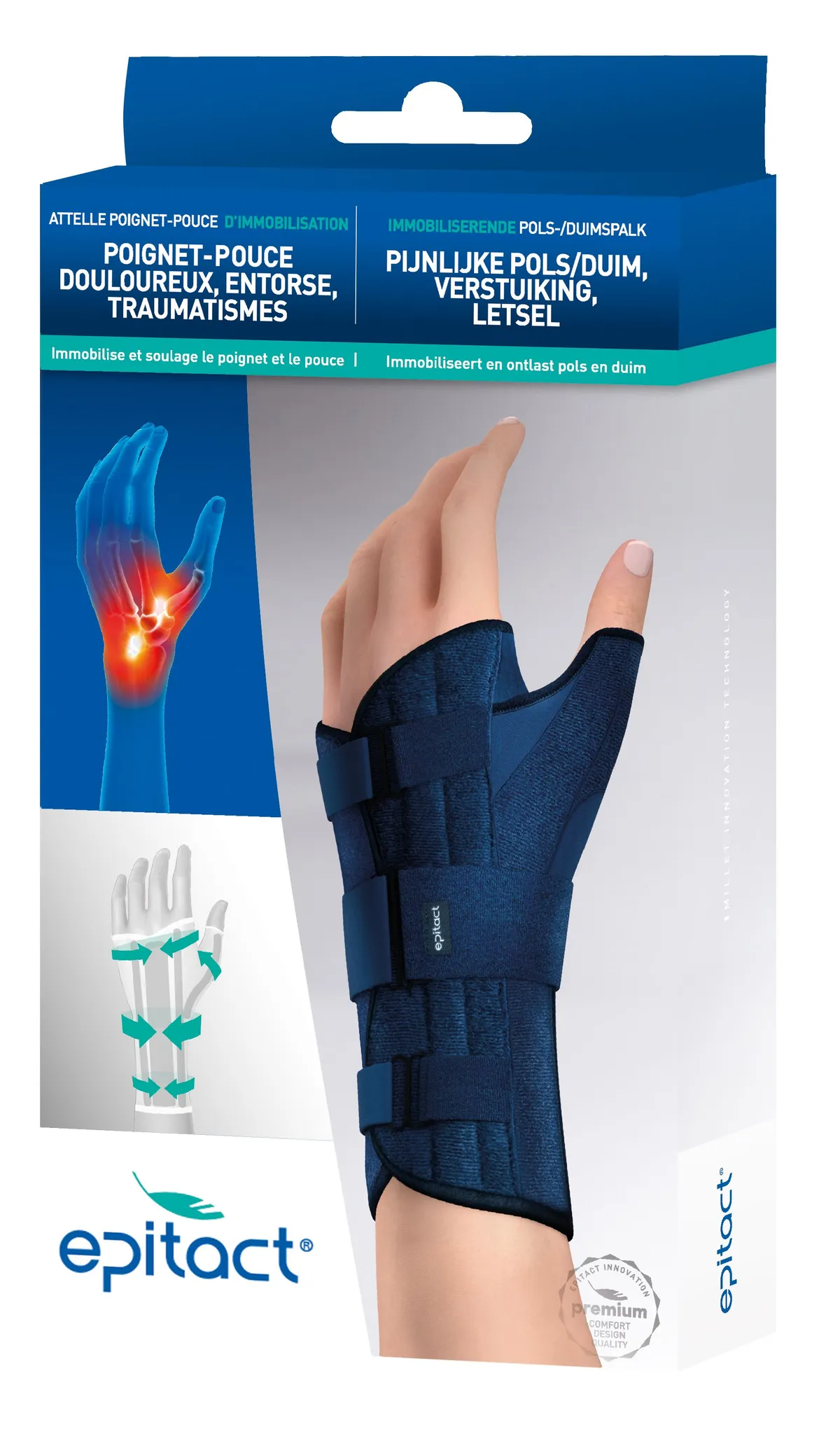 Epitact Attelle Poignet Pouce Immobilis. Gauche L