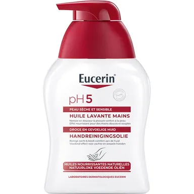 Eucerin pH5 Handreinigingsolie Droge en Gebarsten Handen met pomp 250ml