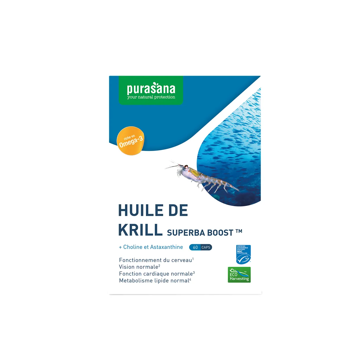 Purasana Huile De Krill 60 capsules