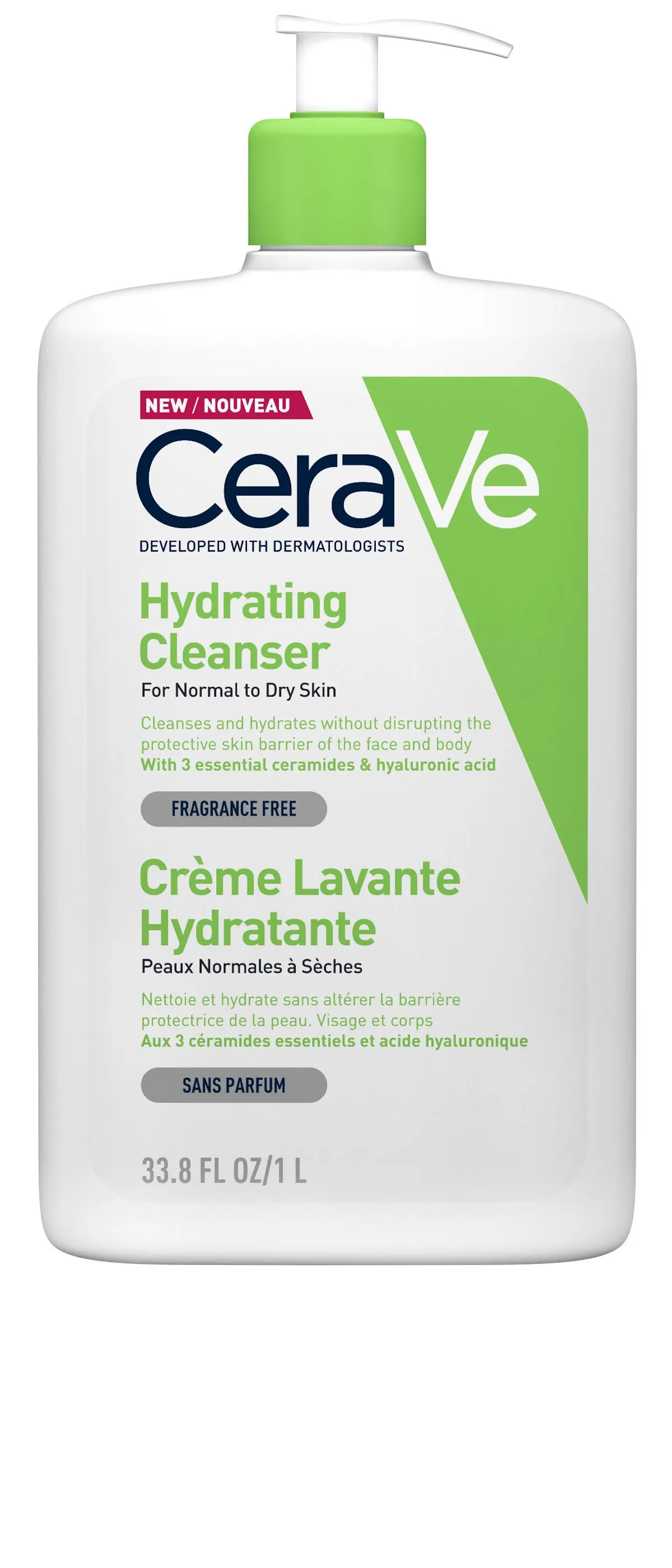 CeraVe Crème Lavante Hydratante 1L