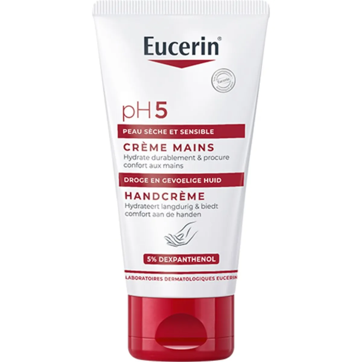Eucerin pH5 Crème Mains Peau Sèche et Sensible 75ml