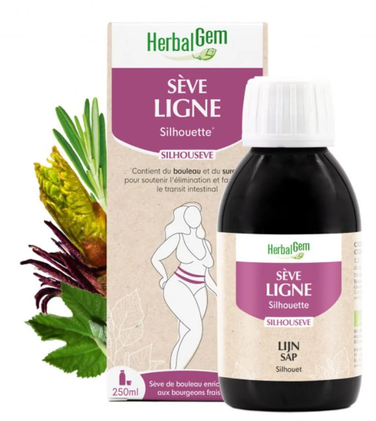 Herbalgem Silhouseve Bio Berkensap 250 ml