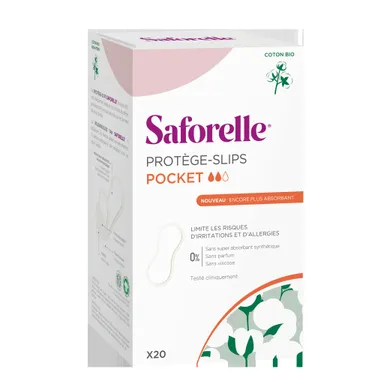 Saforelle Coton Protect Format Pocket 30 Protège-Slips