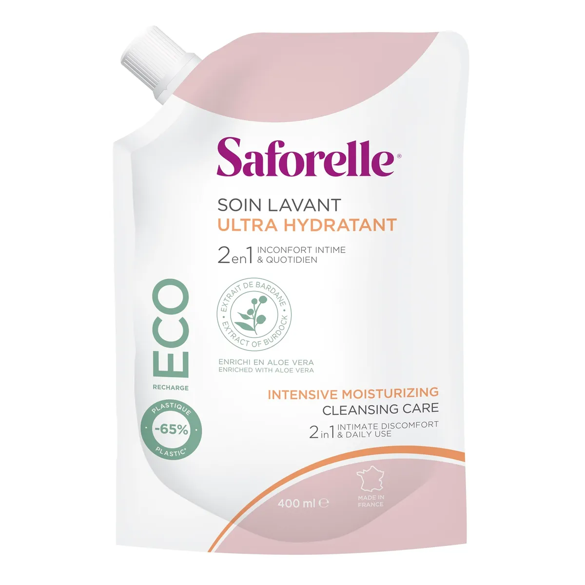 Saforelle Soin Lavant Ultra Hydratant Recharge 400ml
