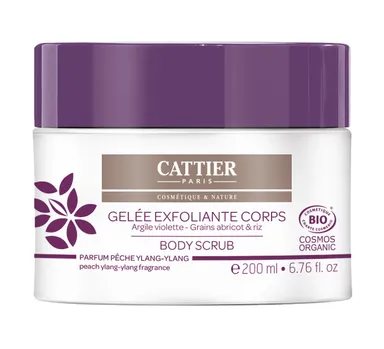 Cattier Scrubgel Lichaam Perzik & Ylang-Ylang Bio 200 ml