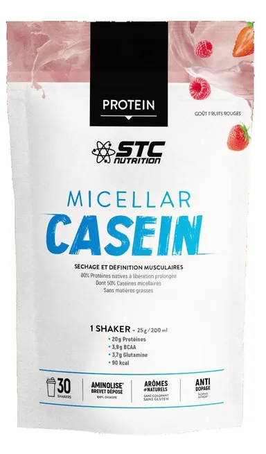 Micellar Casein 750gr Smaak Rode Vruchten