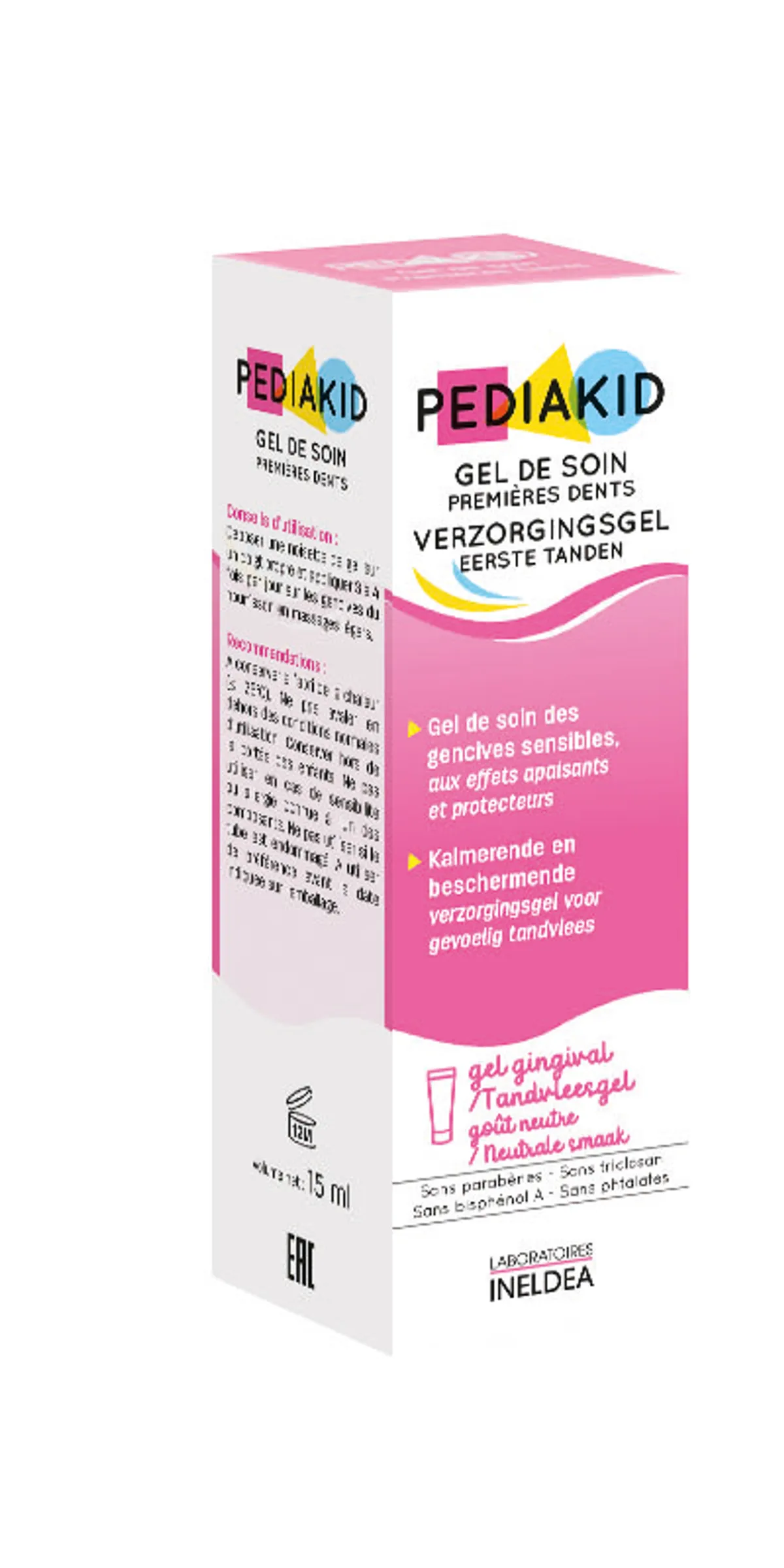 Pediakid Verzorgingsgel Eerste Tandjes 15 ml