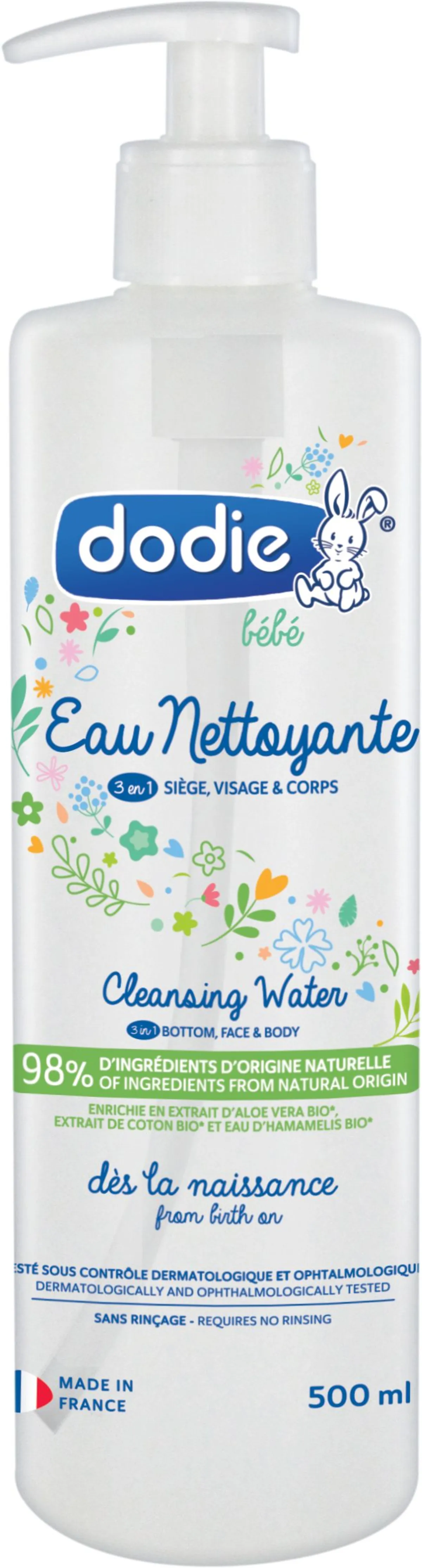 Dodie Eau Nettoyante 3en1 500ml