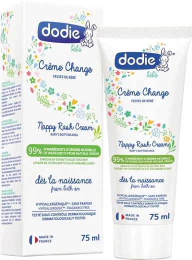 Dodie Crème Luierwissel zonder parfum 75 ml