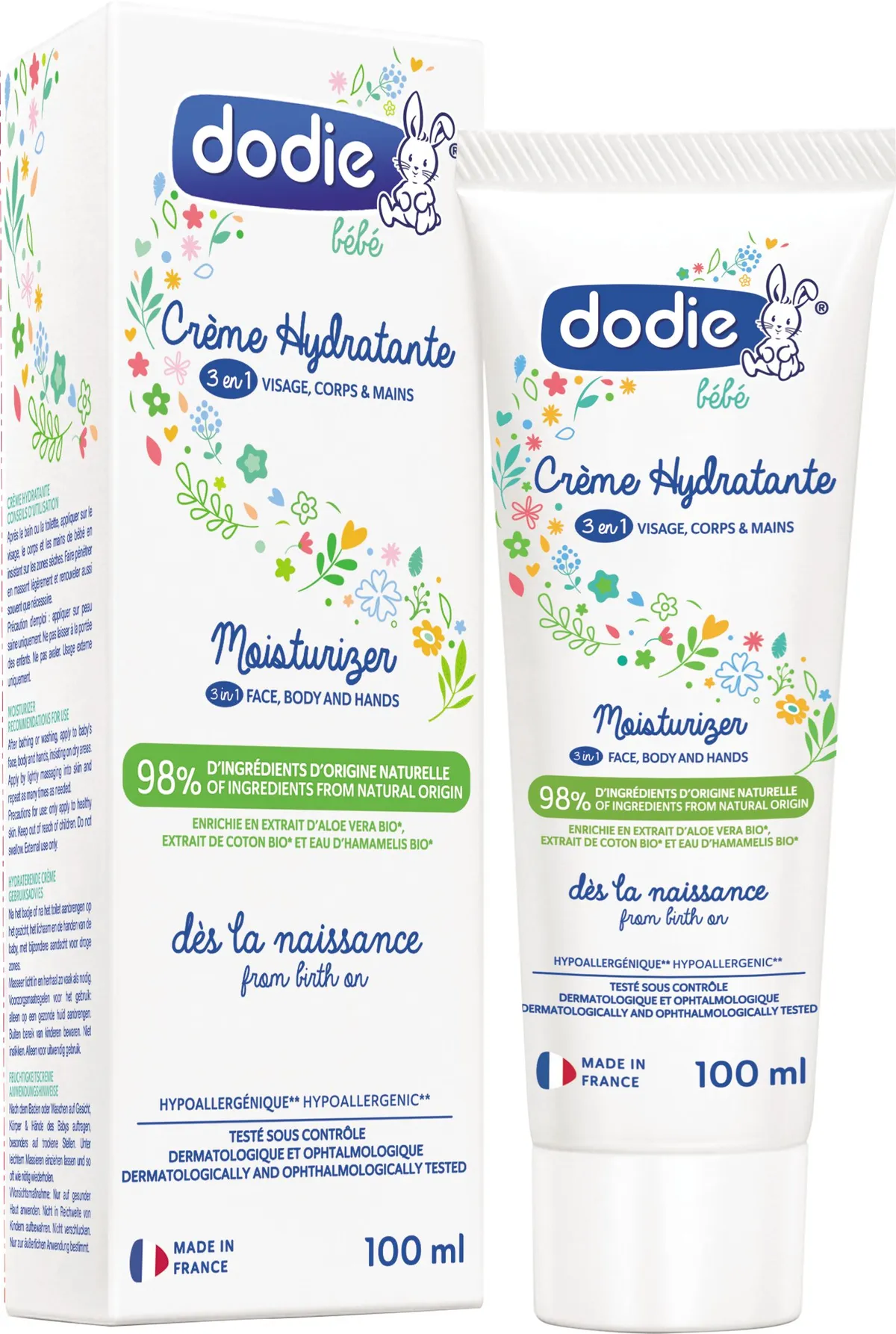 Dodie Creme Hydratante Visage Corps 100ml