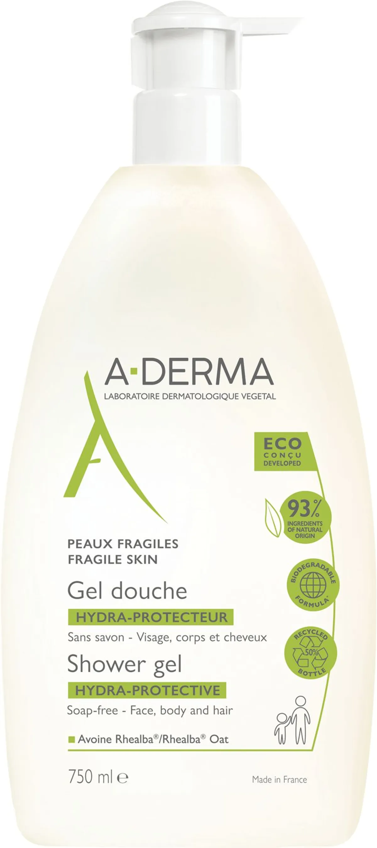 A-Derma Essentiële Verzorgingen Hydra-Protective Douchegel 750Ml