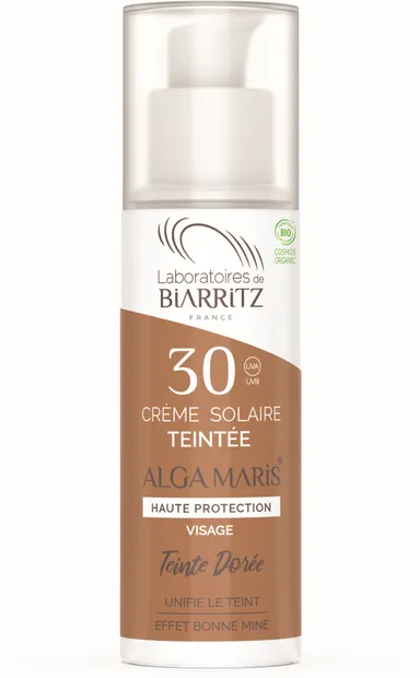 Alga Maris Creme Solaire Visage Ip30 Doree 50ml