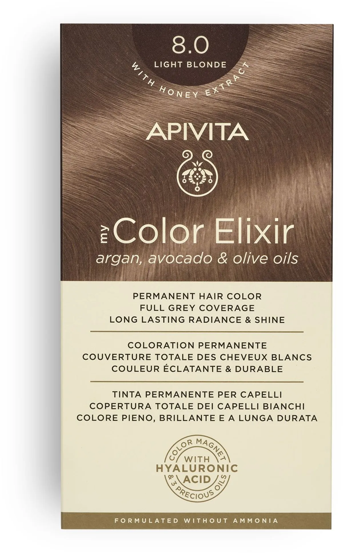 Apivita My Color 8.0 Light Blonde 2